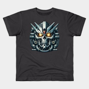 Biomech Skull S01 D31 Kids T-Shirt